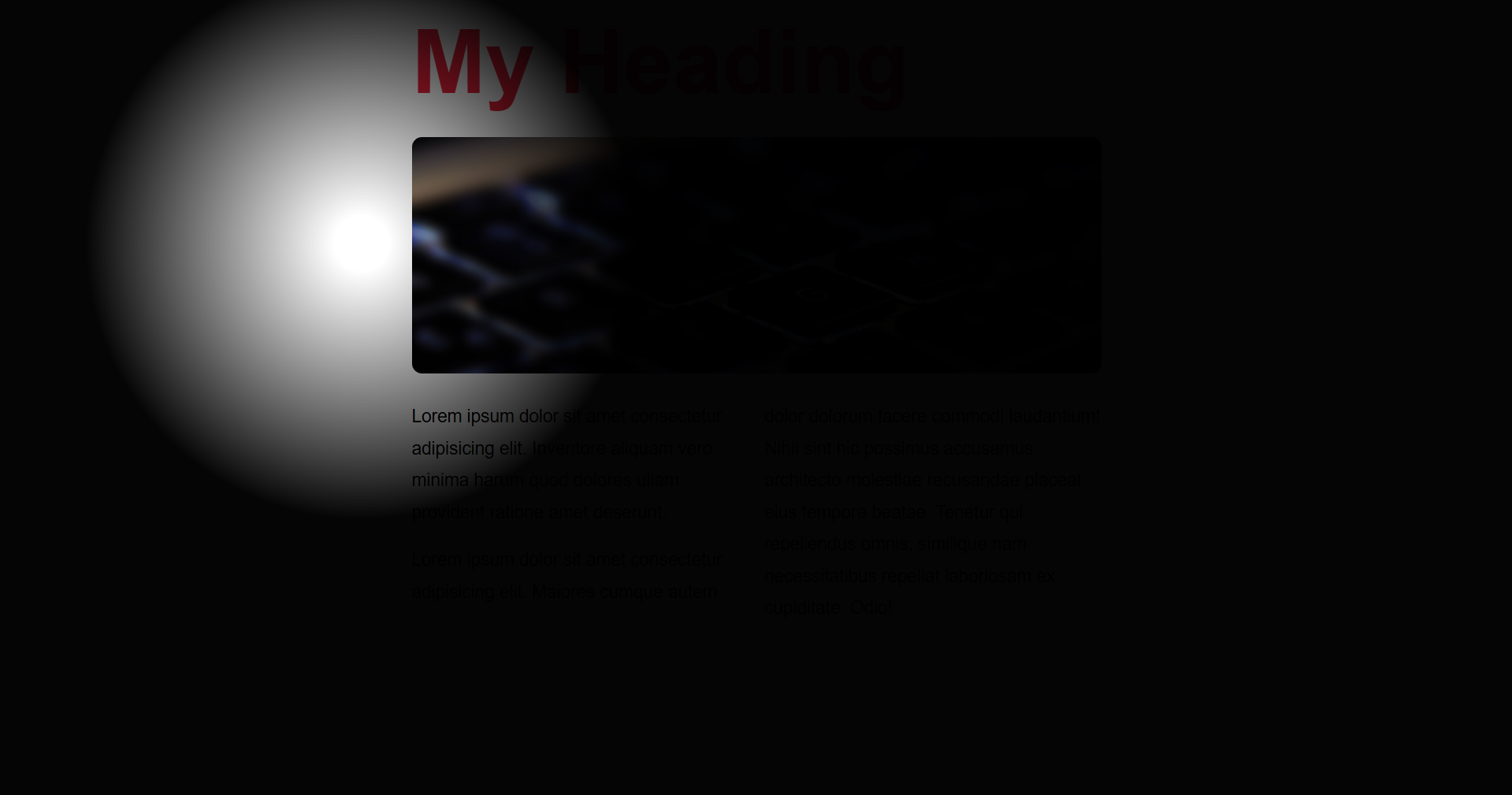 Spotlight Effect preview